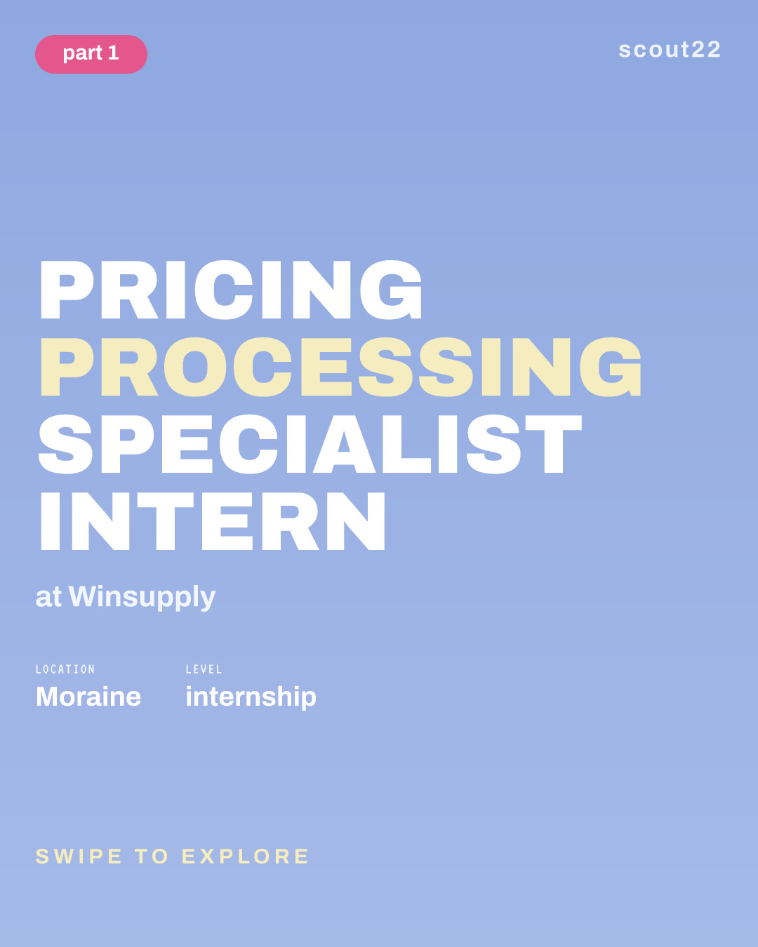 Pricing Processing Specialist Intern at Winsupply
