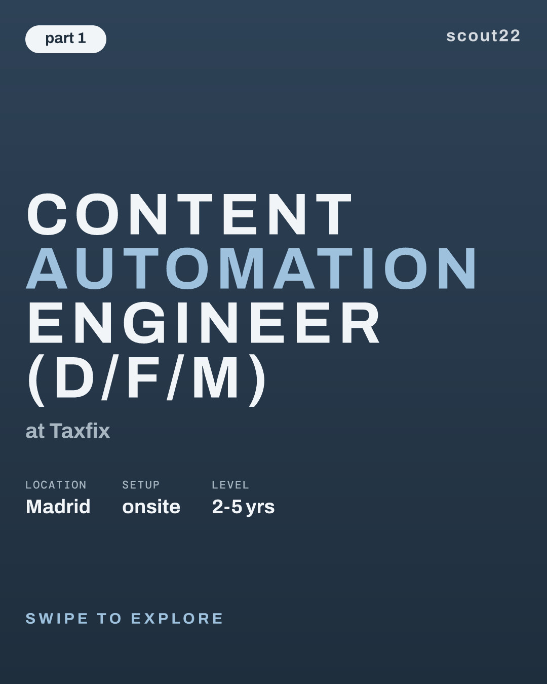 Content Automation Engineer (d/f/m) at Taxfix