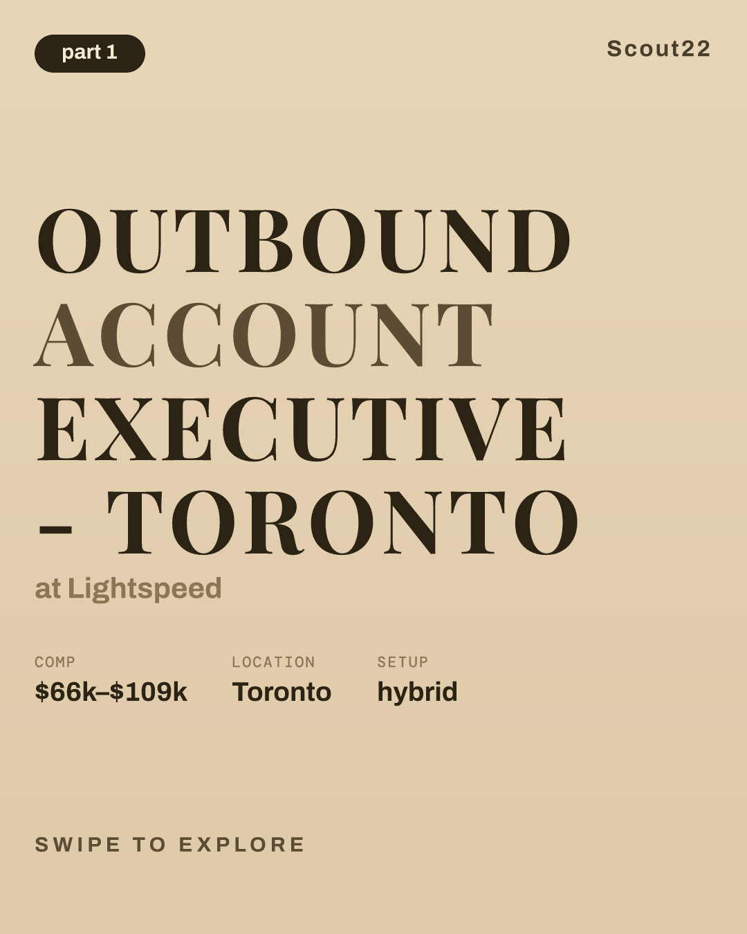 Outbound Account Executive - Toronto at Lightspeed