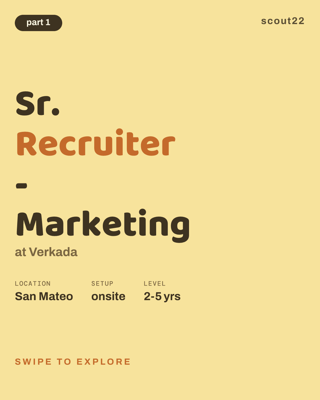 Sr. Recruiter - Marketing at Verkada