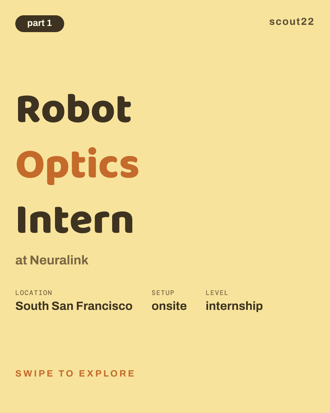 Robot Optics Intern at Neuralink