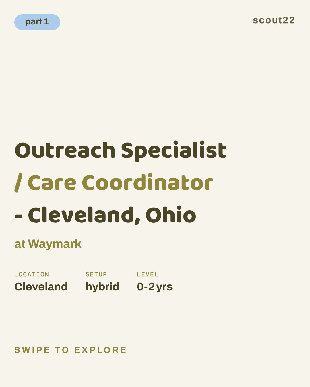 Outreach Specialist / Care Coordinator - Cleveland, Ohio at Waymark