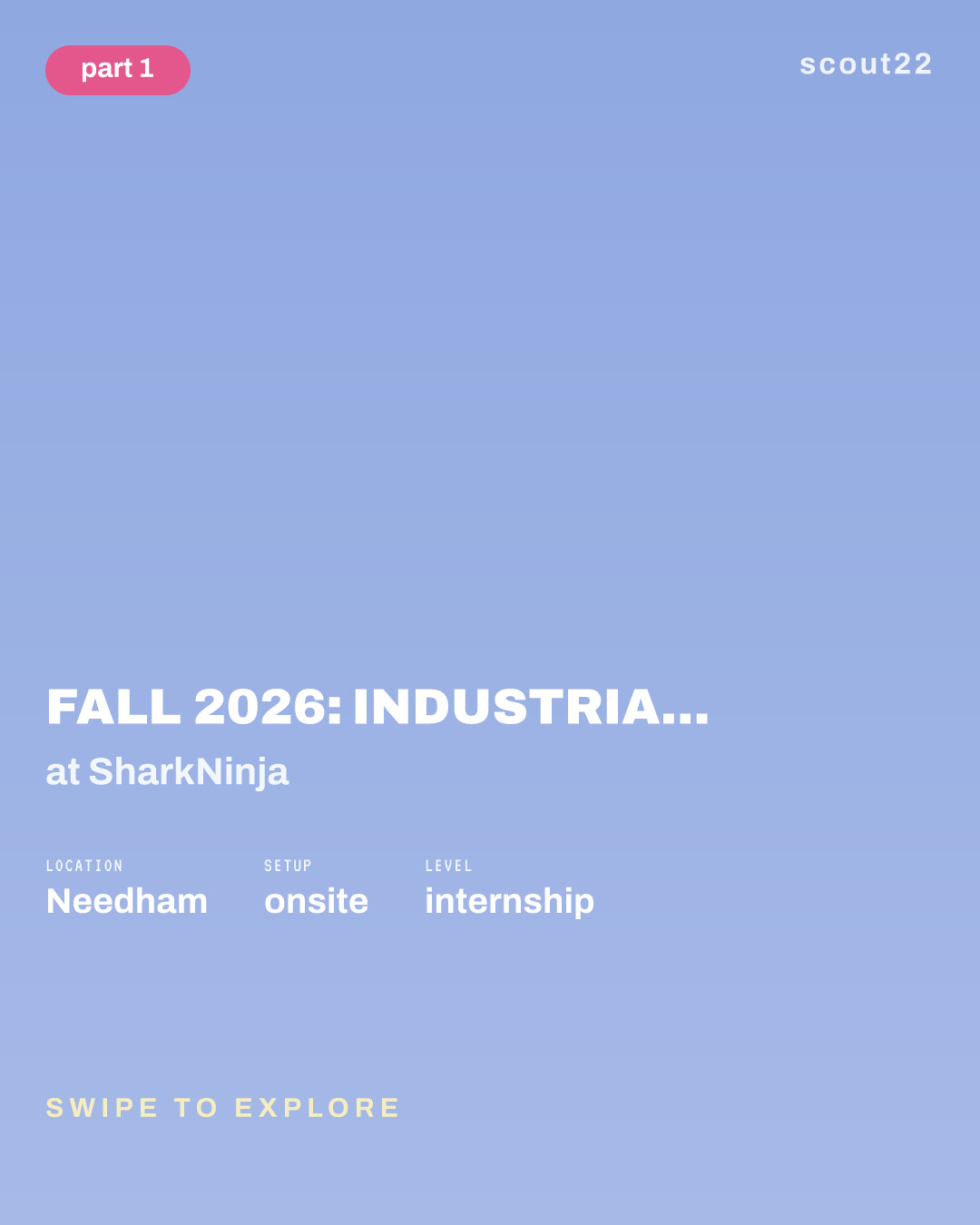Fall 2026: Industrial Design Intern (September through December) at SharkNinja