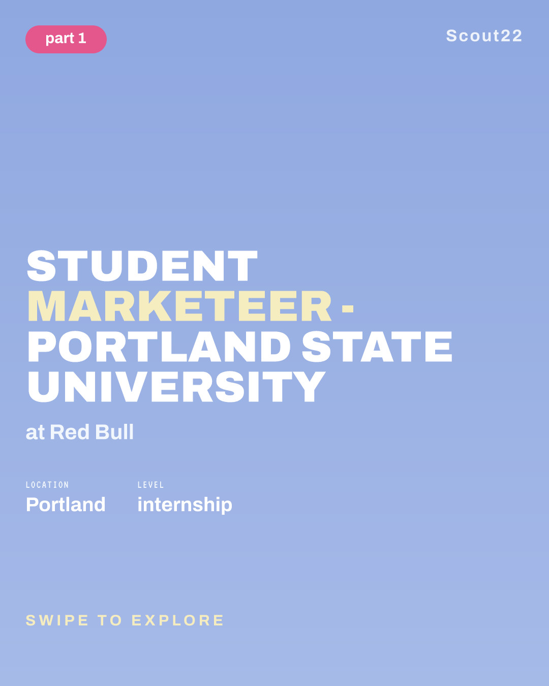 Student Marketeer - Portland State University at Red Bull