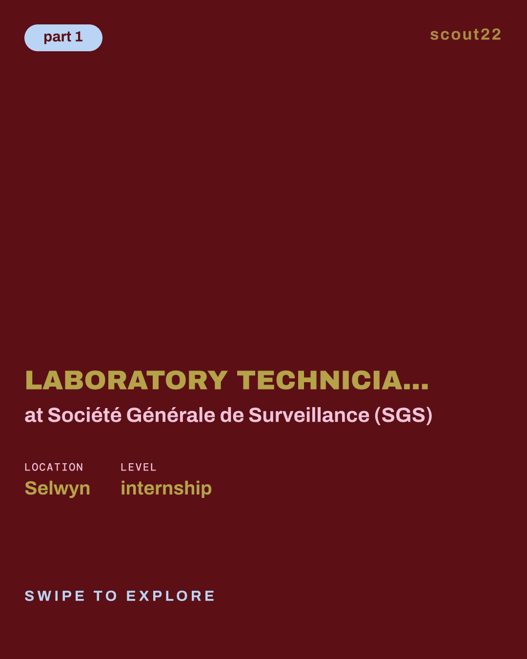 Laboratory Technician - Extractive Metallurgy - 8, 12-or 16-month Coop positions at Société Générale de Surveillance (SGS)