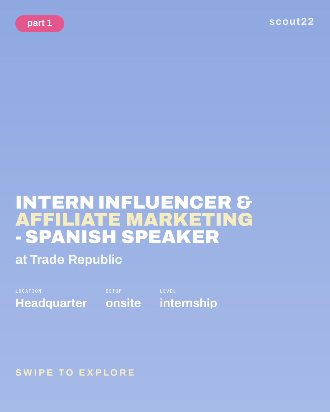 Intern Influencer & Affiliate Marketing - Spanish Speaker at Trade Republic