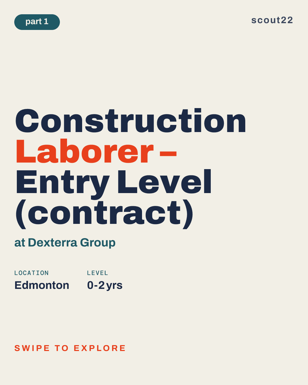 Construction Laborer – Entry Level (contract) at Dexterra Group