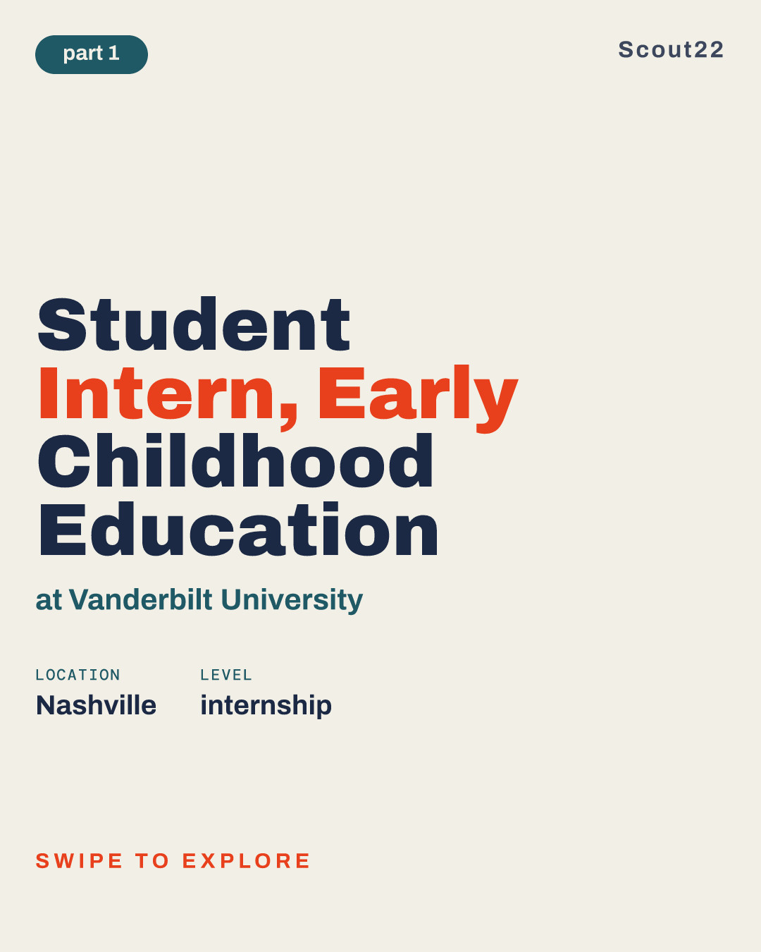 Student Intern, Early Childhood Education at Vanderbilt University