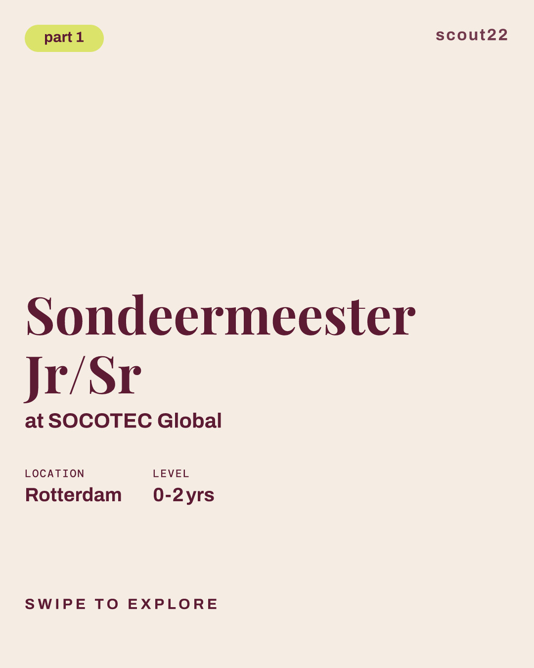 Sondeermeester Jr/Sr at SOCOTEC Global