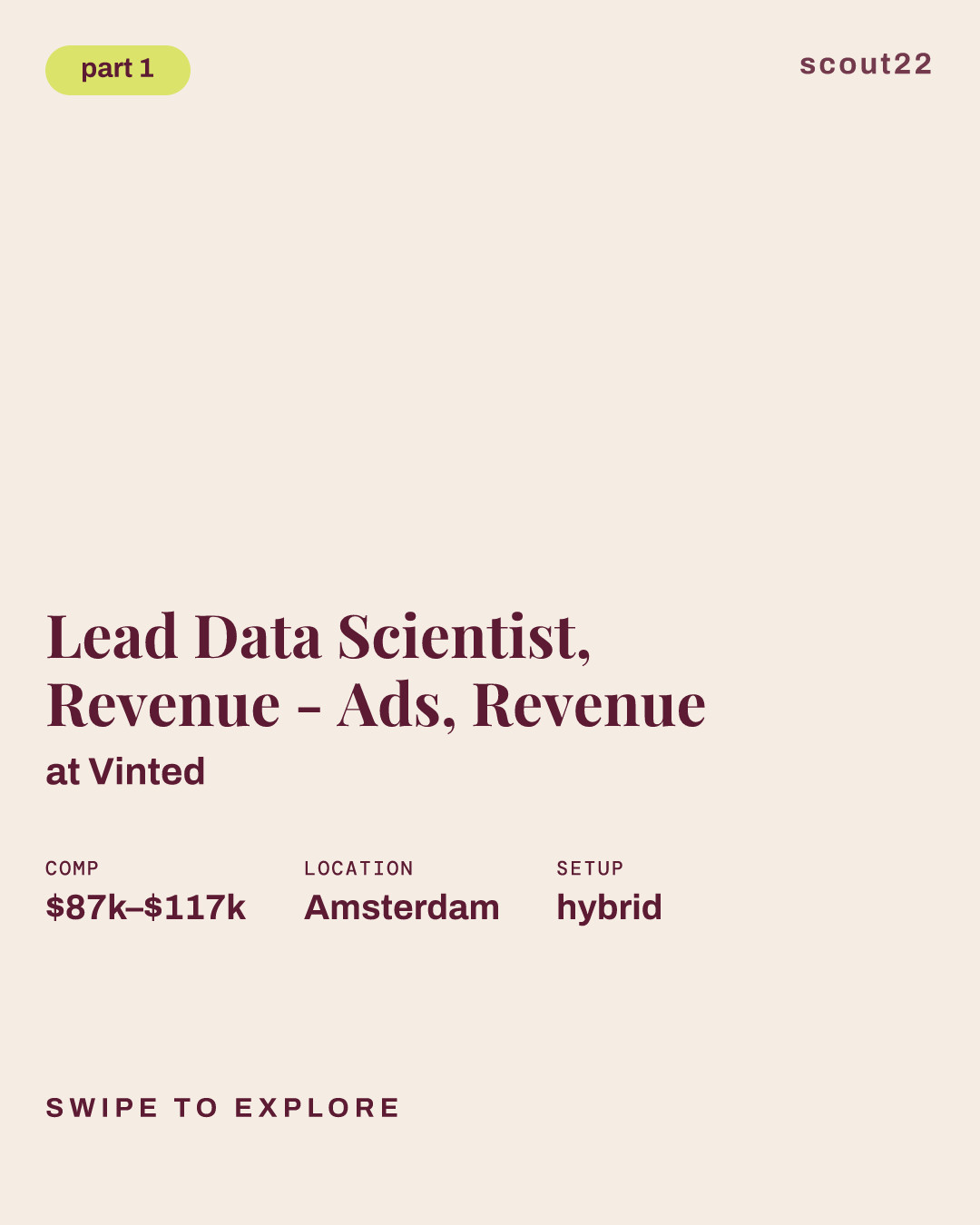 Lead Data Scientist, Revenue - Ads, Revenue at Vinted