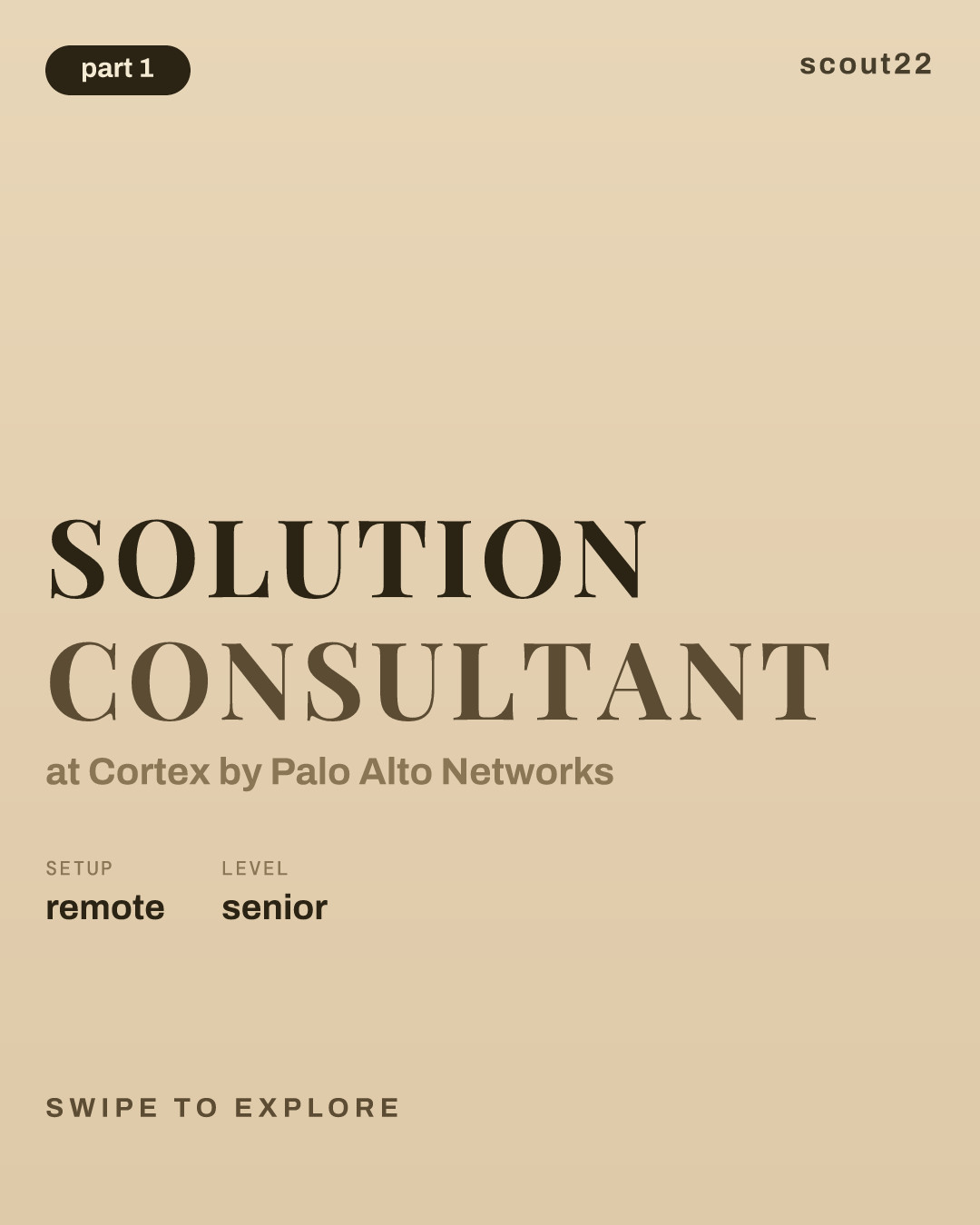 Solution Consultant at Cortex by Palo Alto Networks