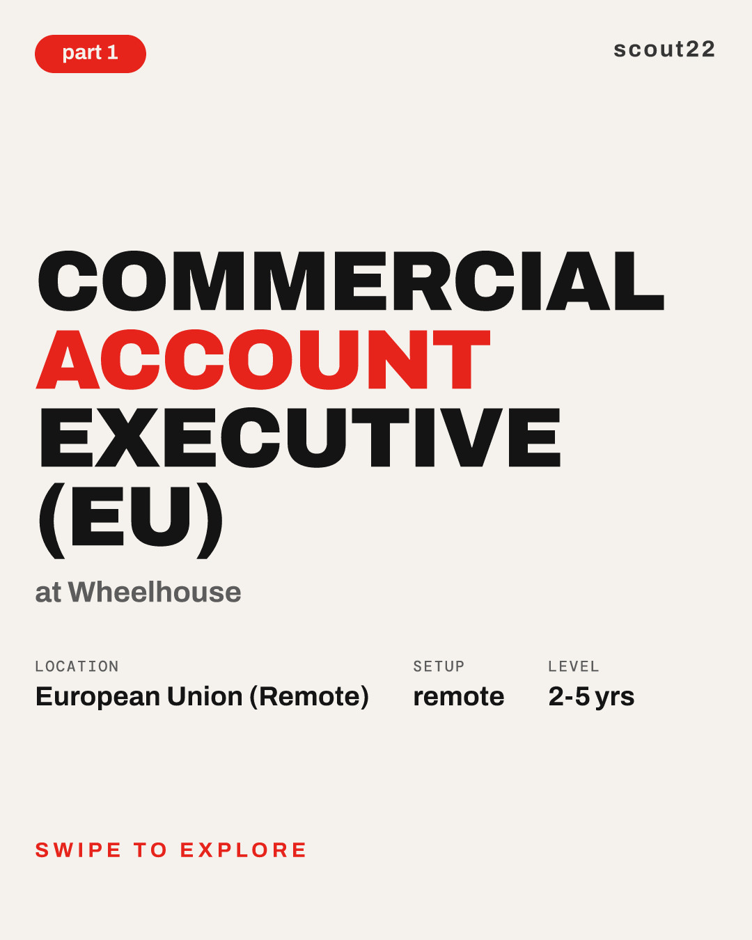 Commercial Account Executive (EU) at Wheelhouse