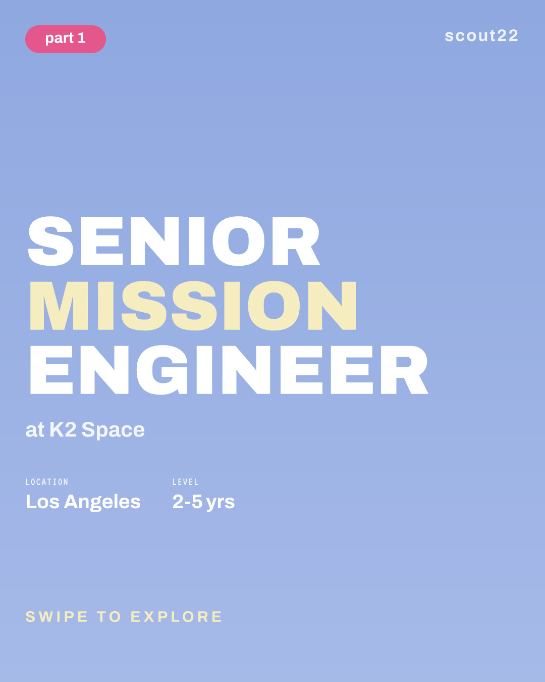 Senior Mission Engineer at K2 Space
