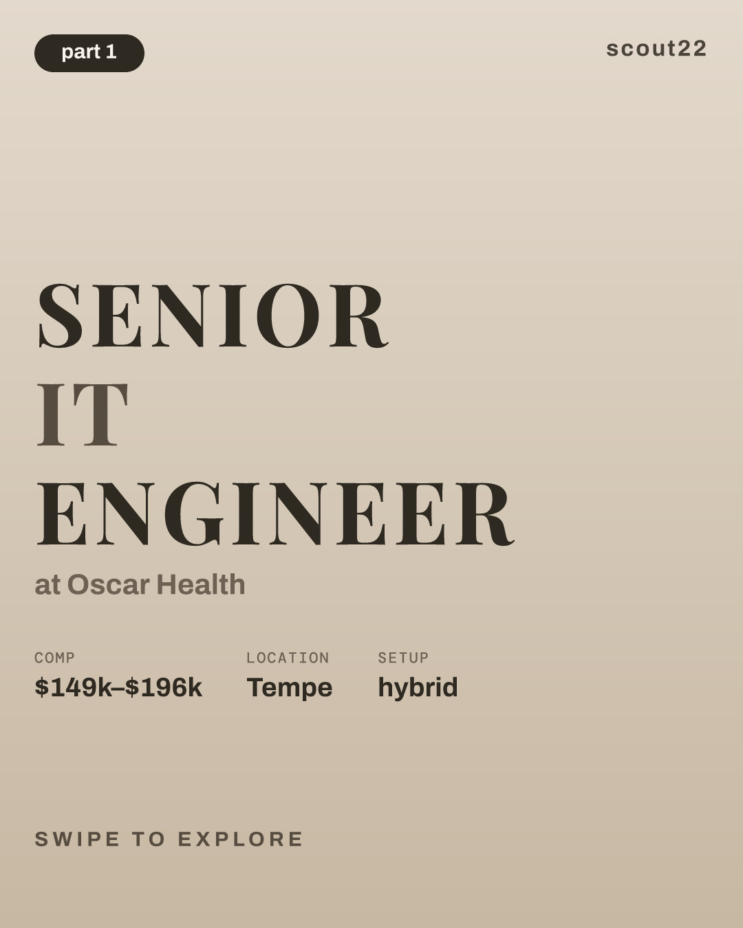 Senior IT Engineer at Oscar Health