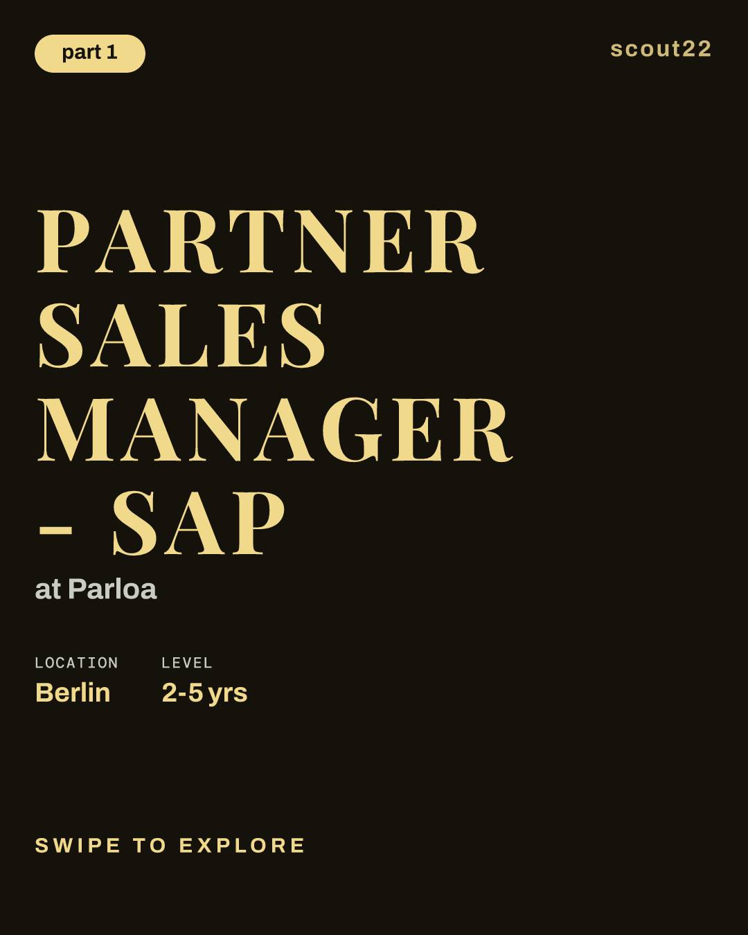 Partner Sales Manager - SAP at Parloa