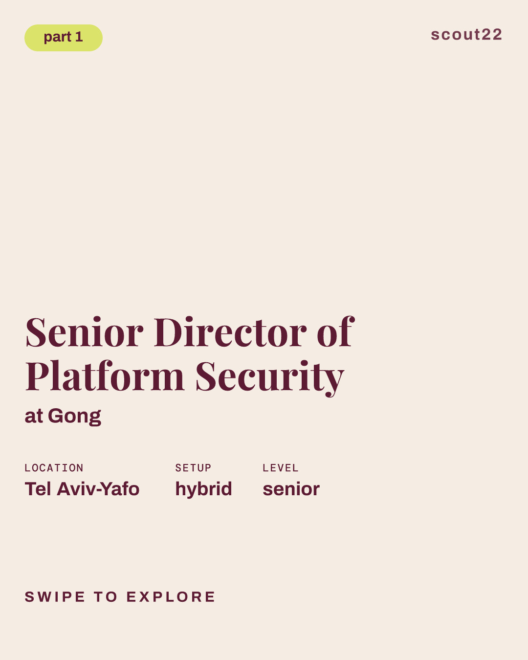 Senior Director of Platform Security at Gong