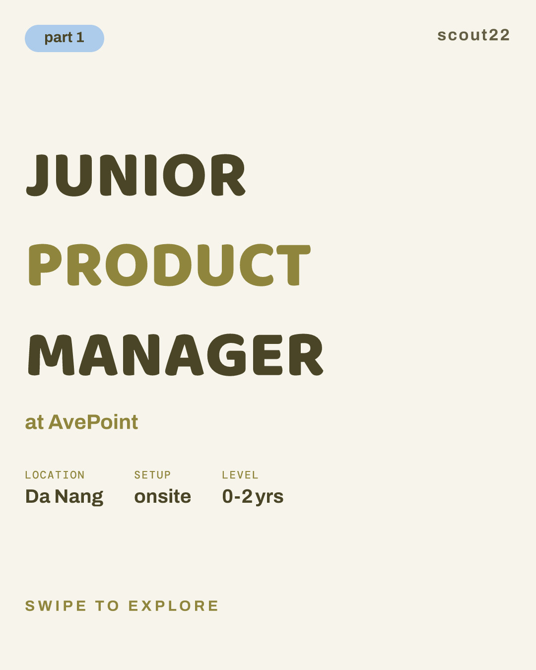 JUNIOR PRODUCT MANAGER at AvePoint