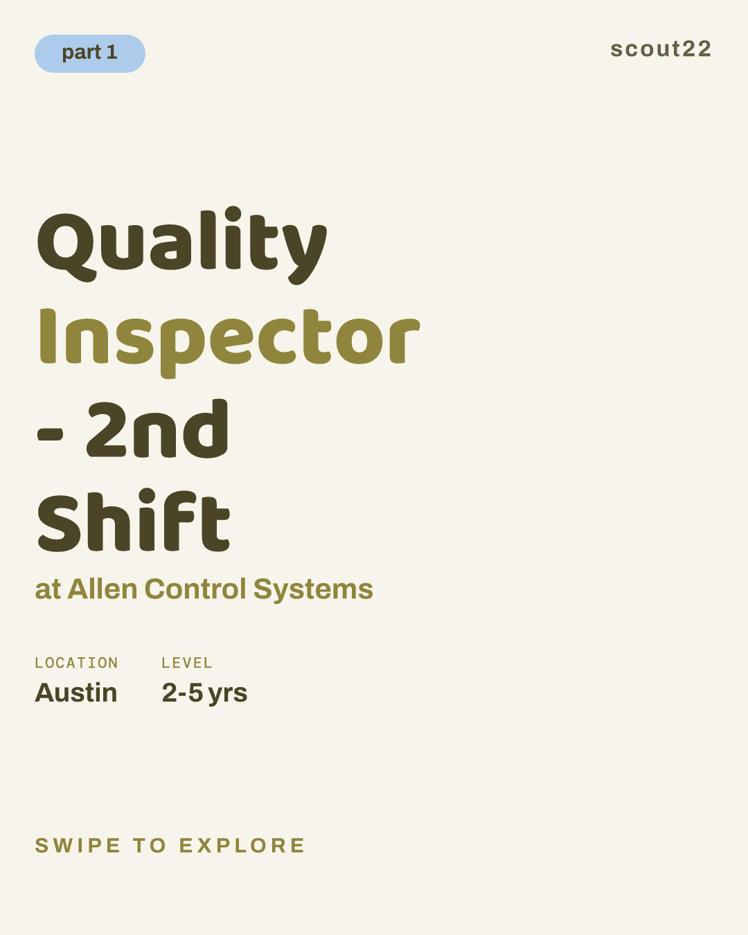 Quality Inspector - 2nd Shift at Allen Control Systems