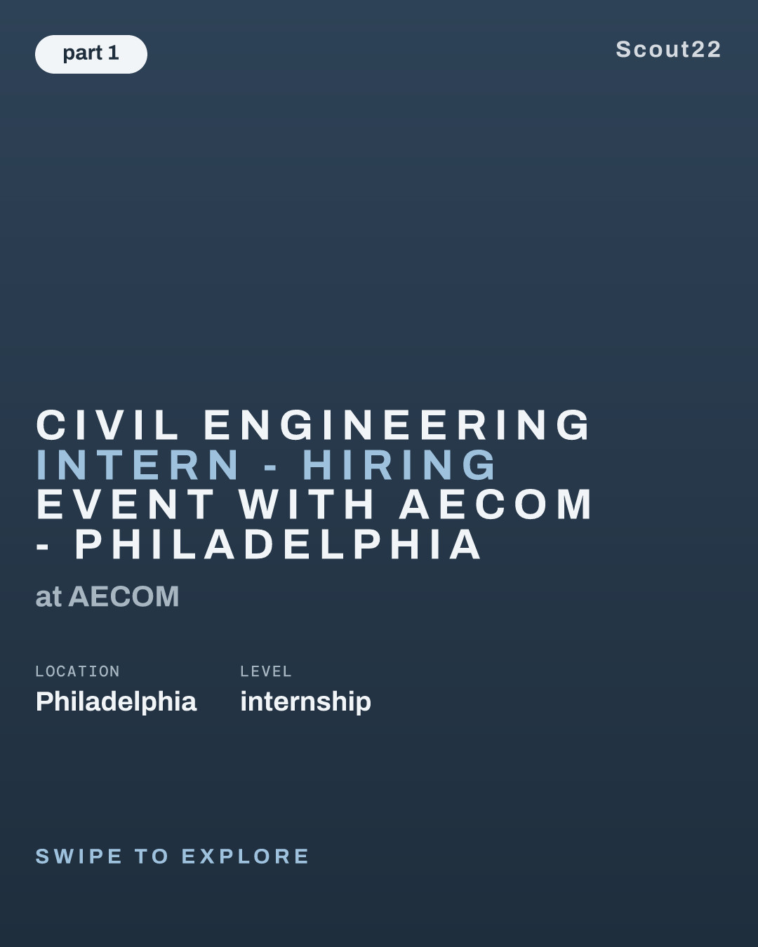 Civil Engineering Intern - Hiring Event with AECOM - Philadelphia at AECOM