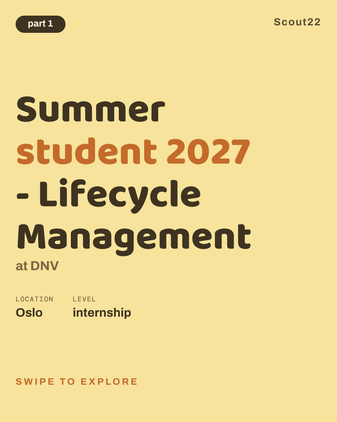 Summer student 2027 - Lifecycle Management at DNV