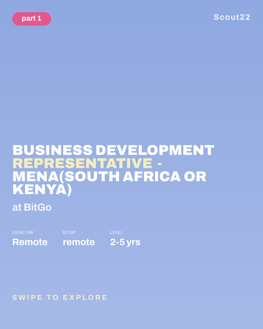 Business Development Representative - MENA(South Africa or Kenya) at BitGo