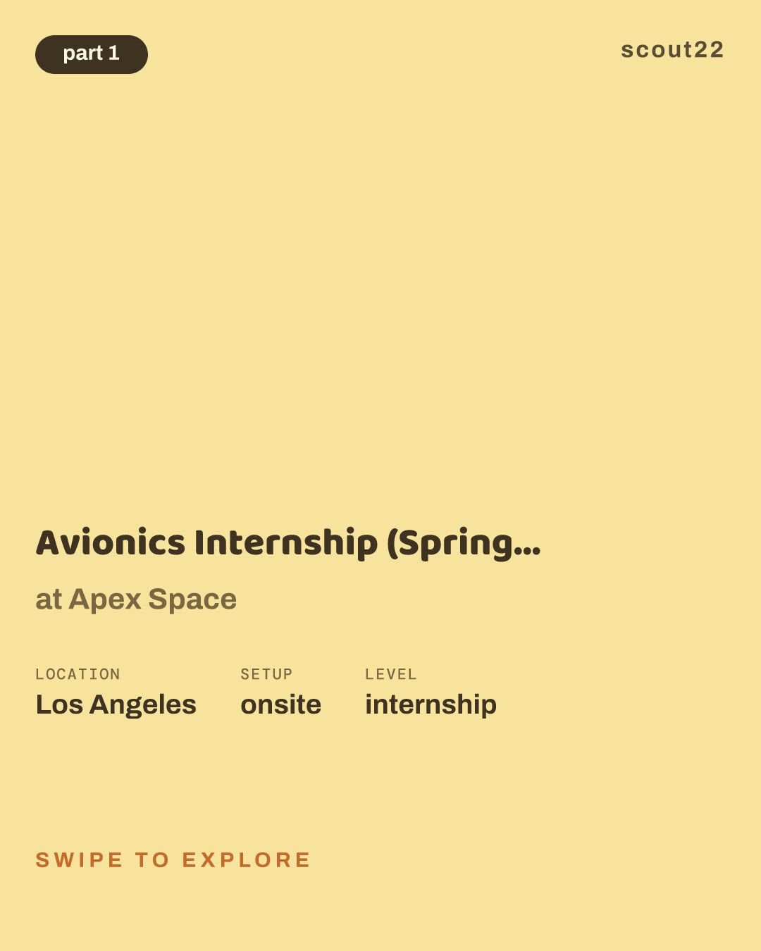 Avionics Internship (Spring or Summer 2027) at Apex Space