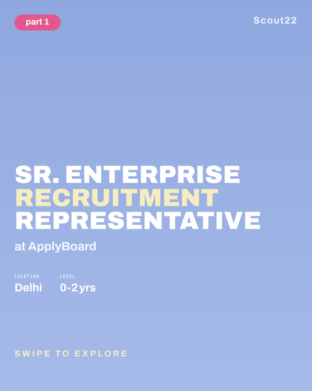 Sr. Enterprise Recruitment Representative at ApplyBoard