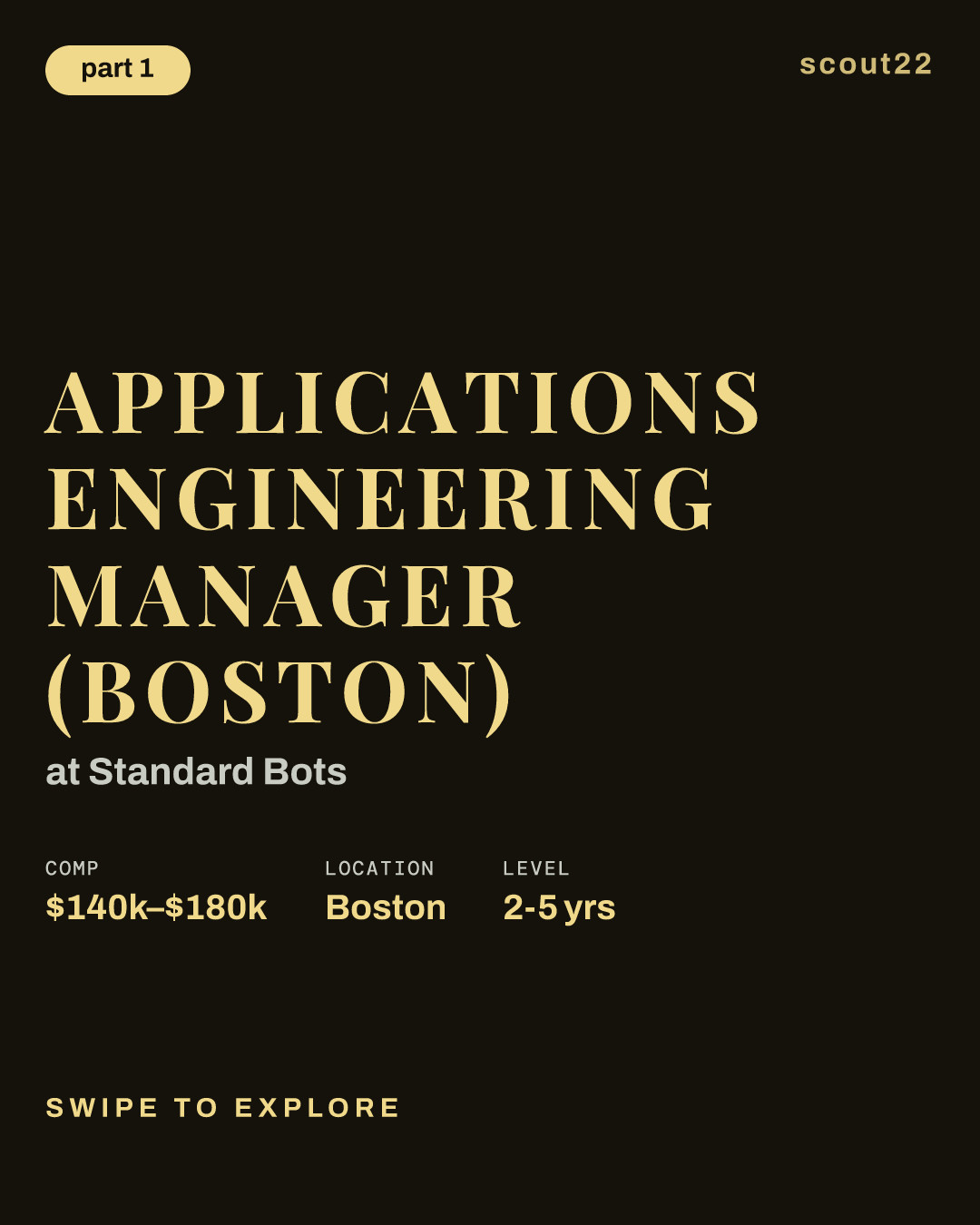 Applications Engineering Manager (Boston) at Standard Bots