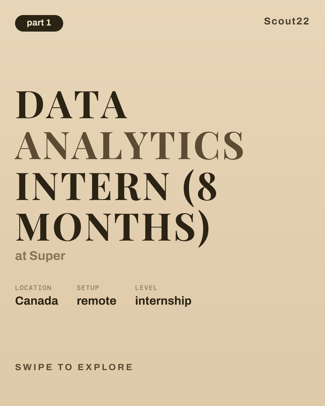 Data Analytics Intern (8 months) at Super