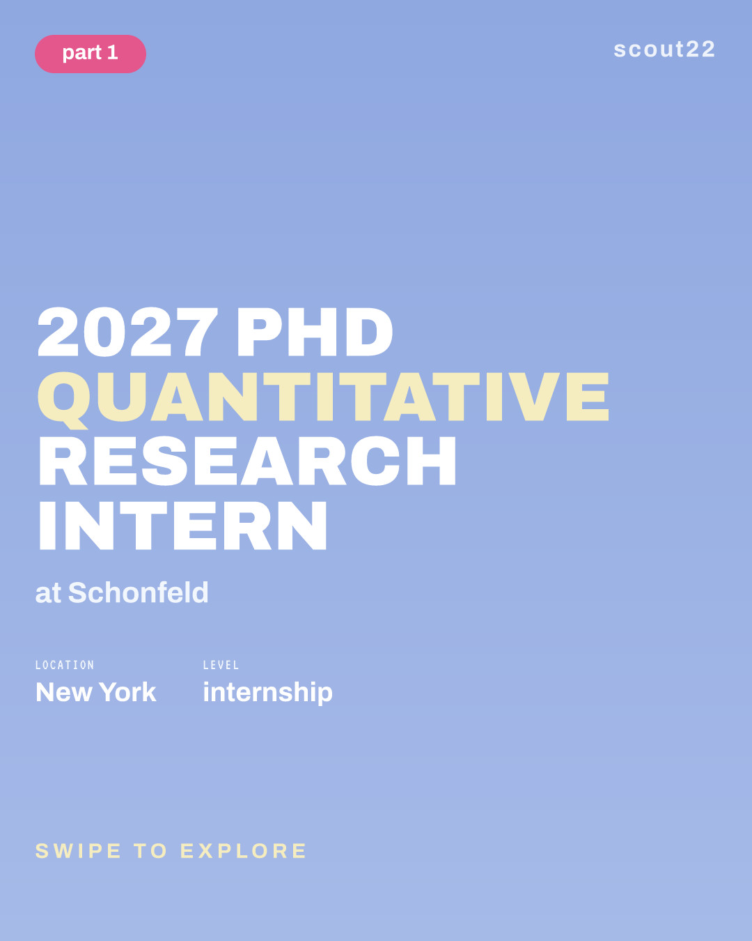 2027 PhD Quantitative Research Intern at Schonfeld