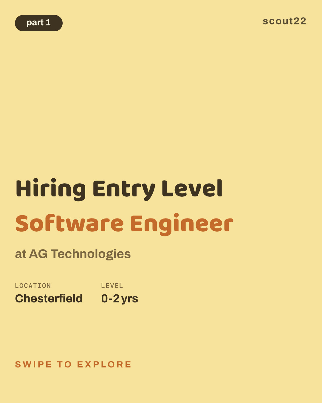 Hiring Entry Level Software Engineer at AG Technologies