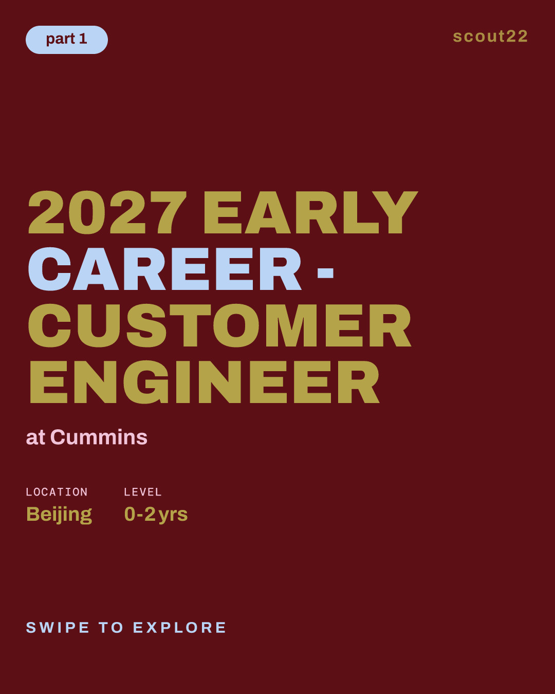 2027 Early Career - Customer Engineer at Cummins