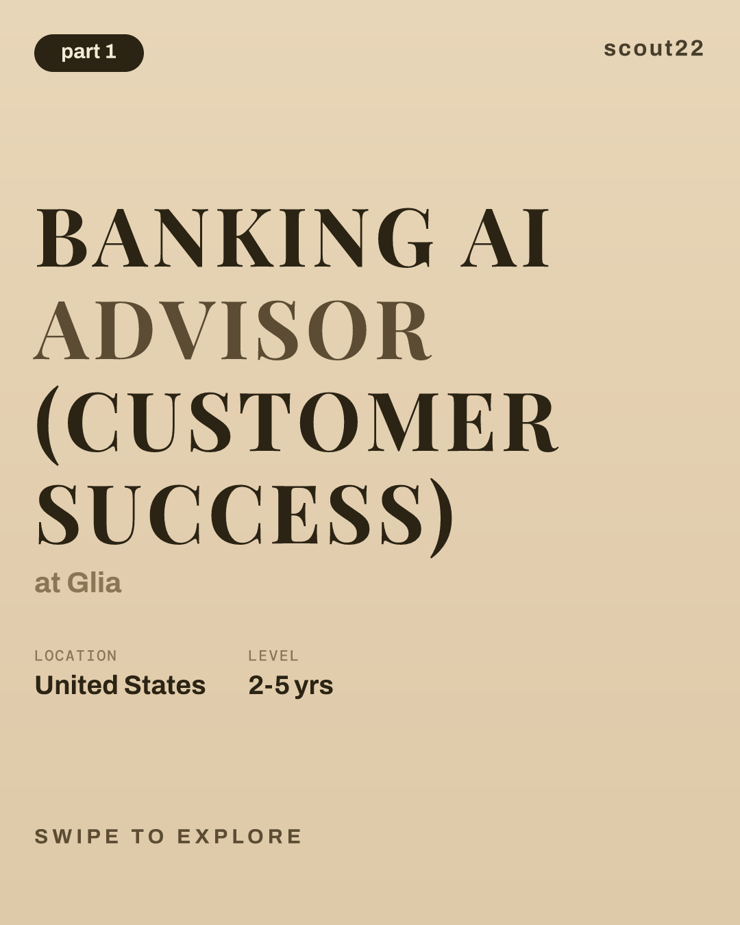 Banking AI Advisor (Customer Success) at Glia