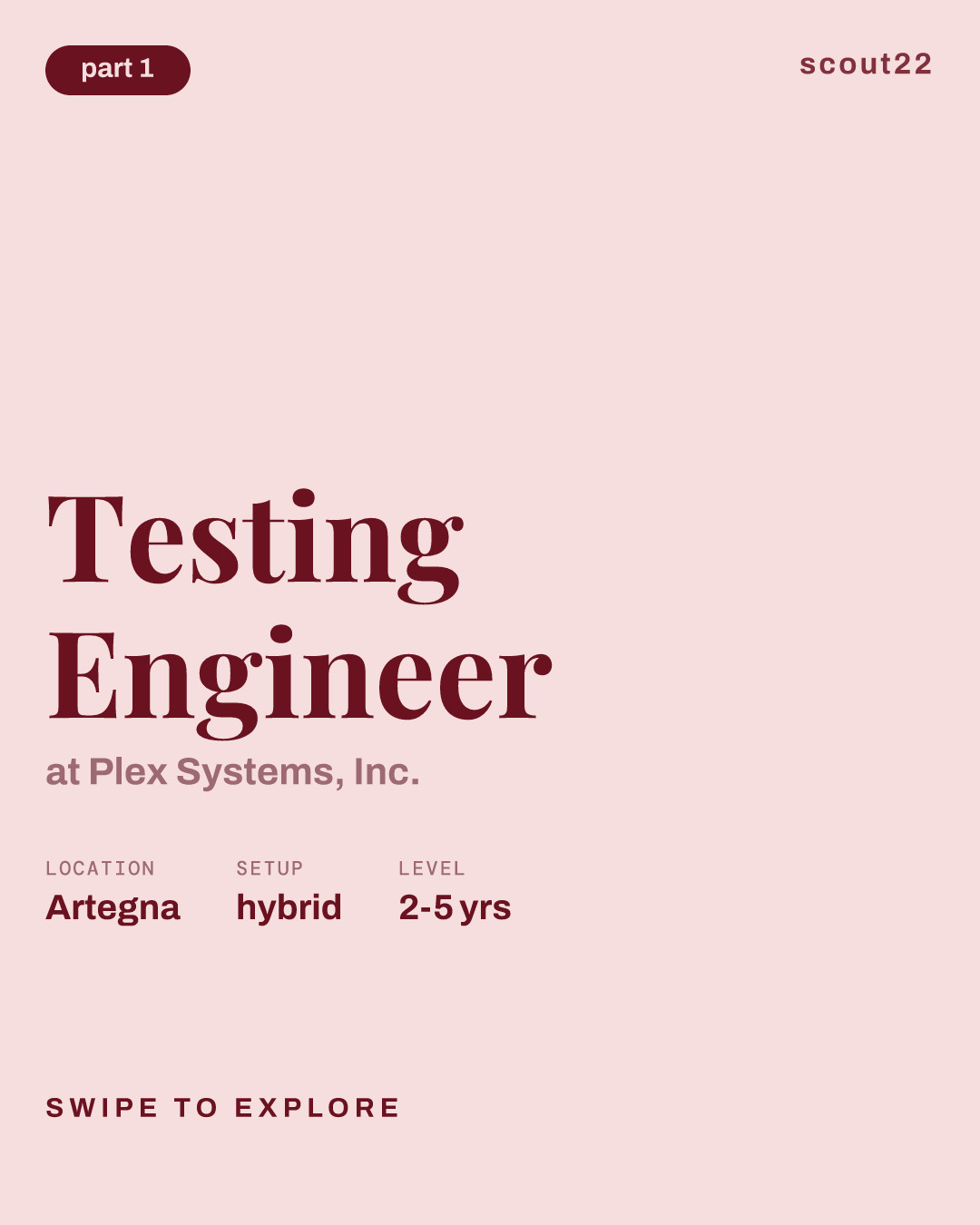 Testing Engineer at Plex Systems, Inc.