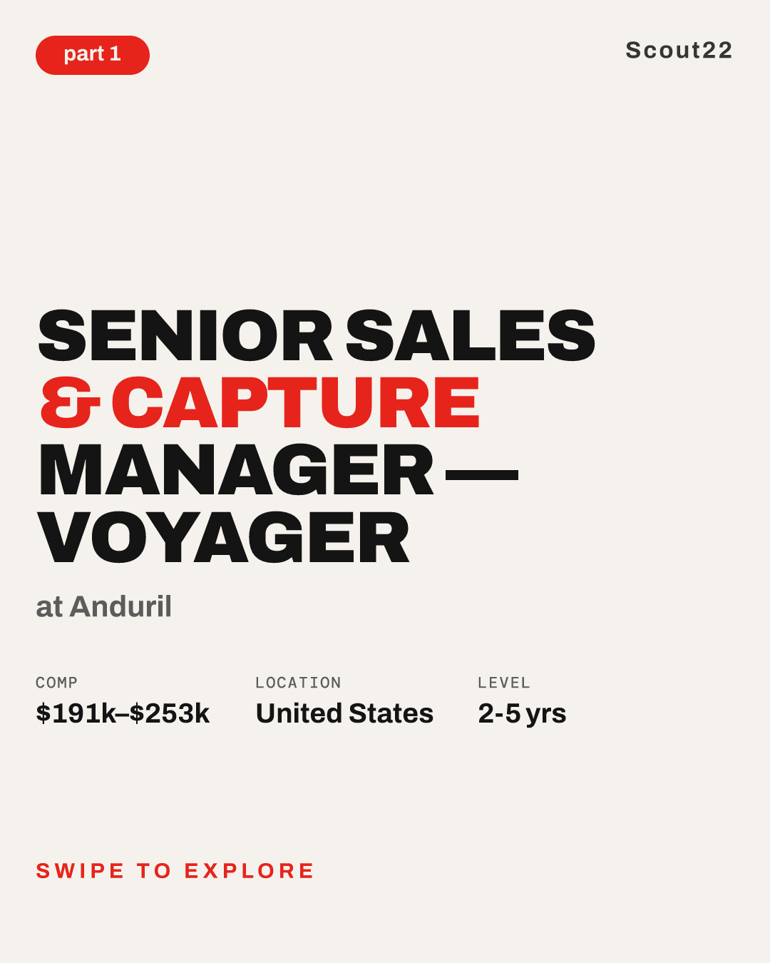 Senior Sales & Capture Manager — Voyager at Anduril