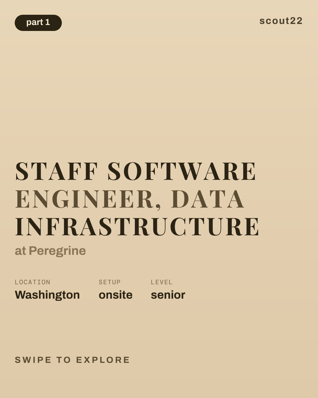Staff Software Engineer, Data Infrastructure at Peregrine
