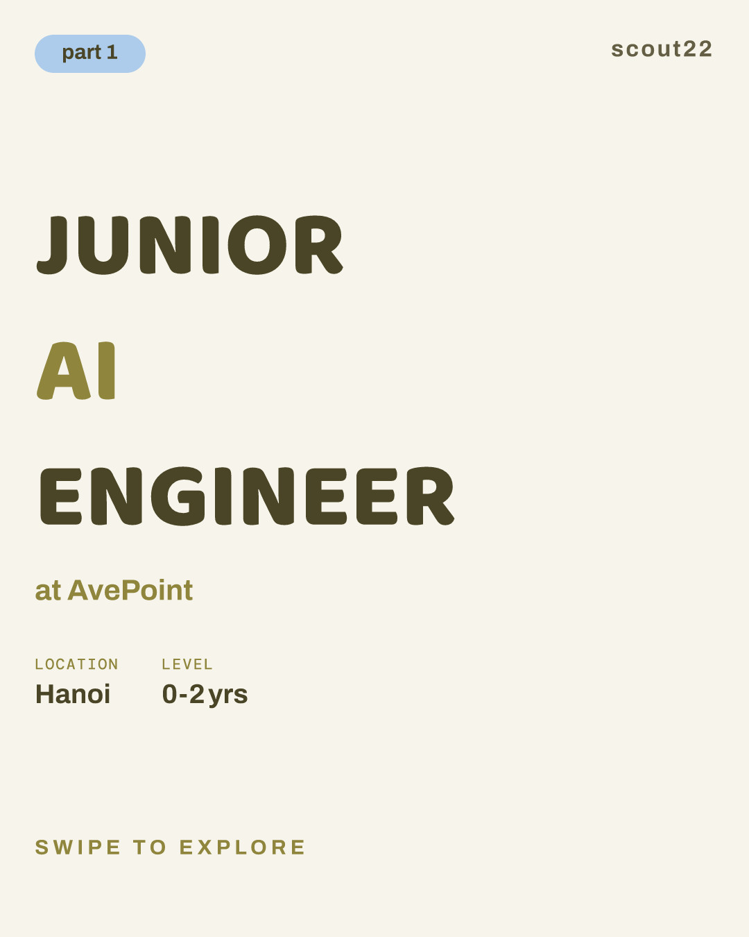 JUNIOR AI ENGINEER at AvePoint