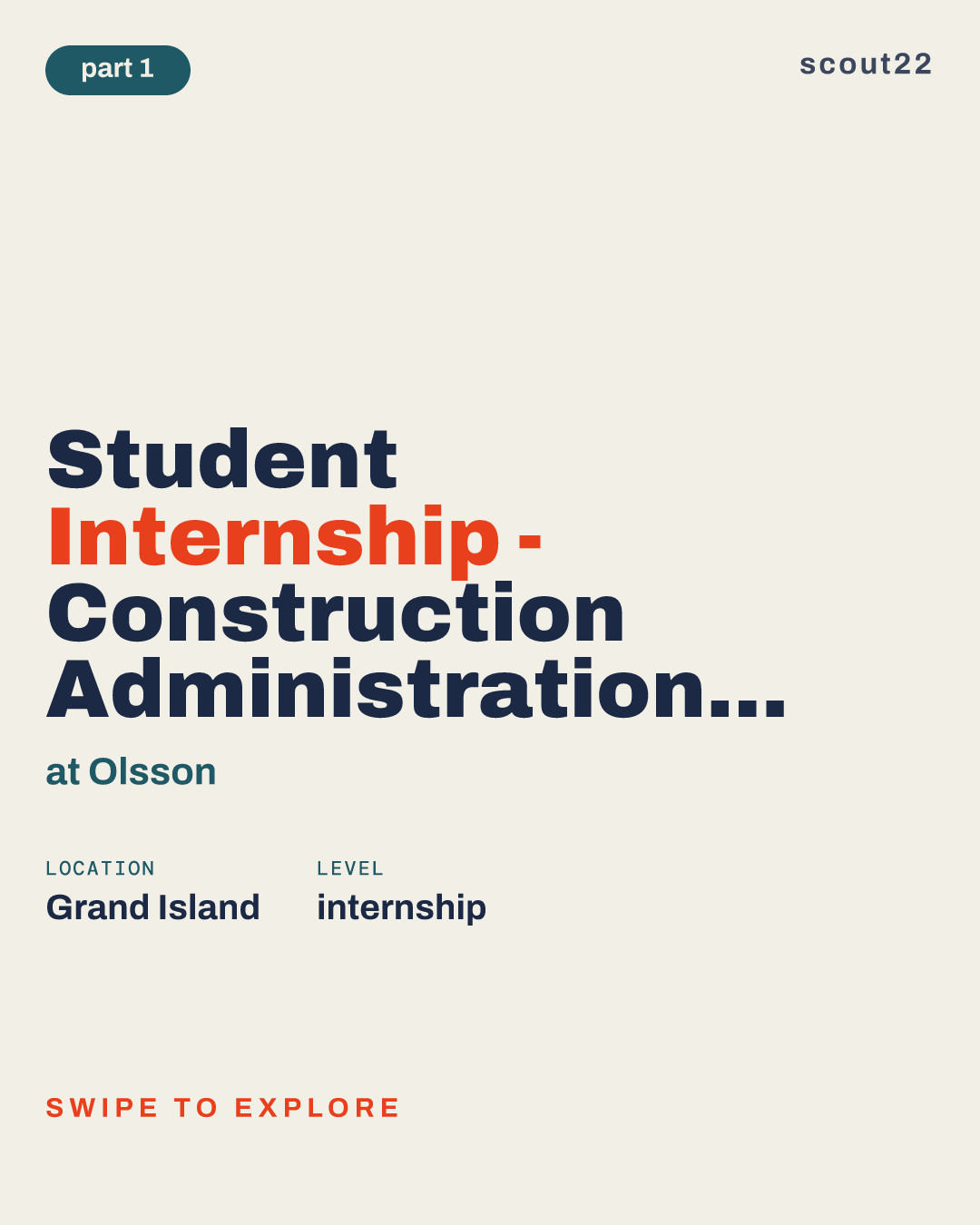 Student Internship - Construction Administration & Management at Olsson