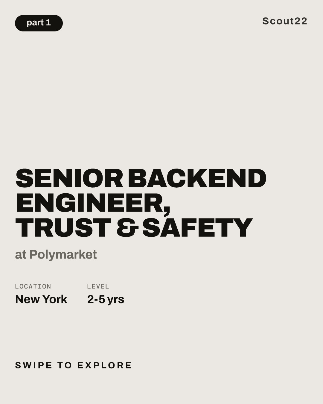 Senior Backend Engineer, Trust & Safety at Polymarket