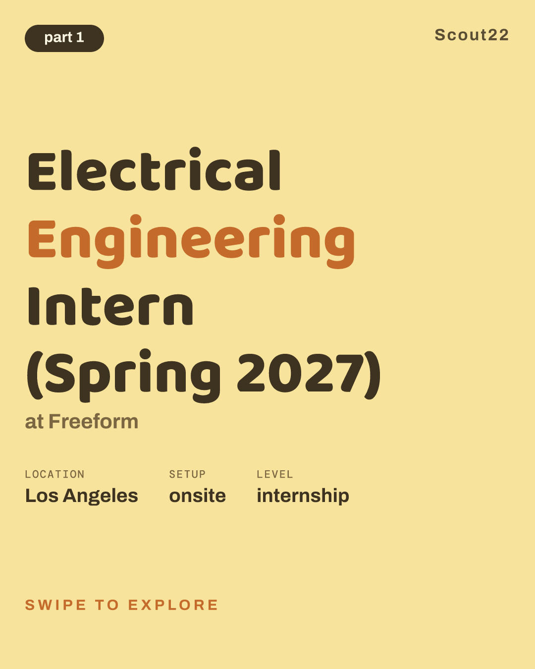 Electrical Engineering Intern (Spring 2027) at Freeform