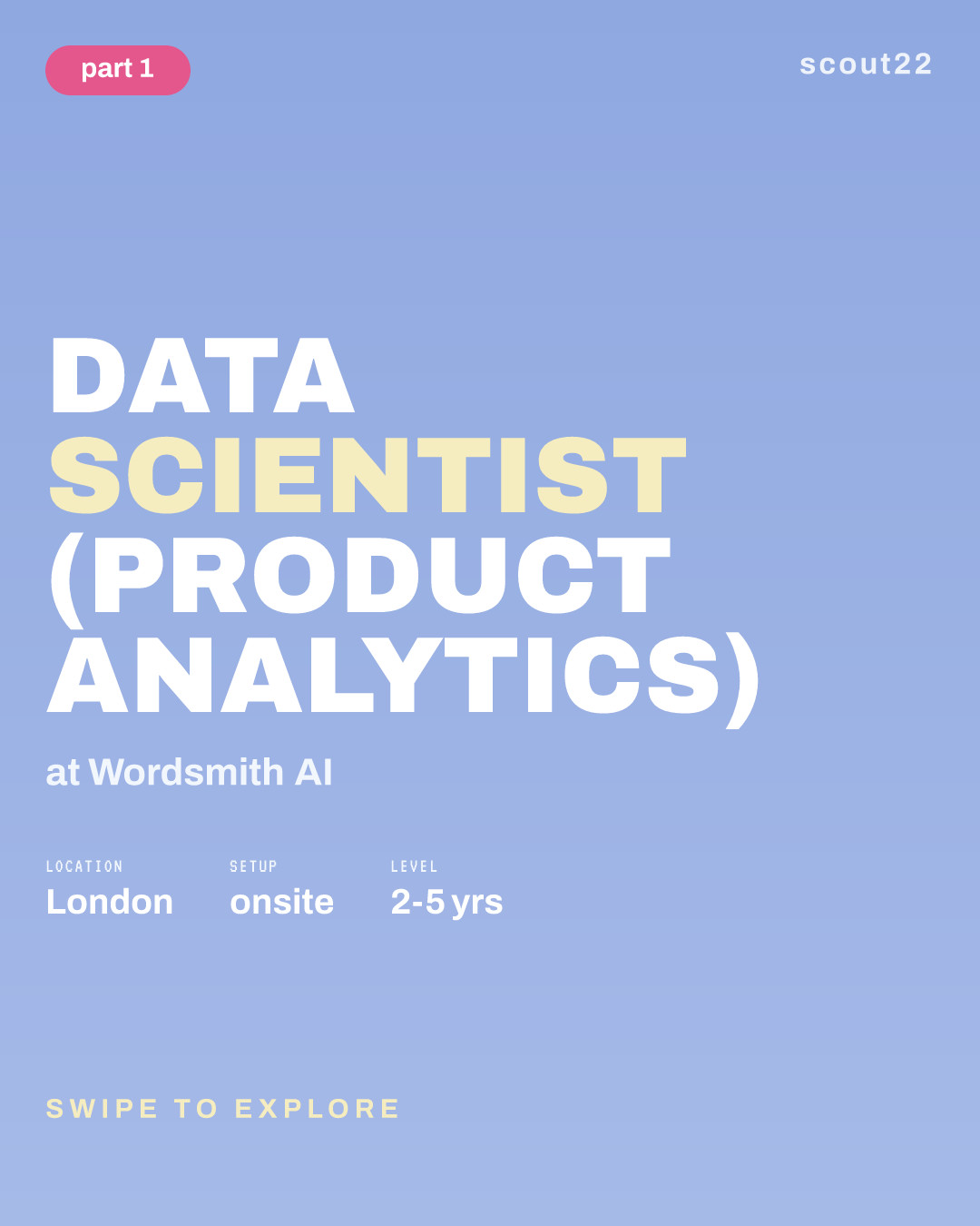 Data Scientist (Product Analytics) at Wordsmith AI