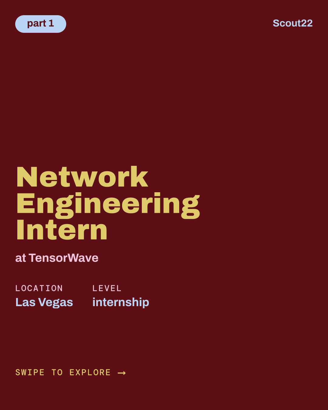 Network Engineering Intern at TensorWave