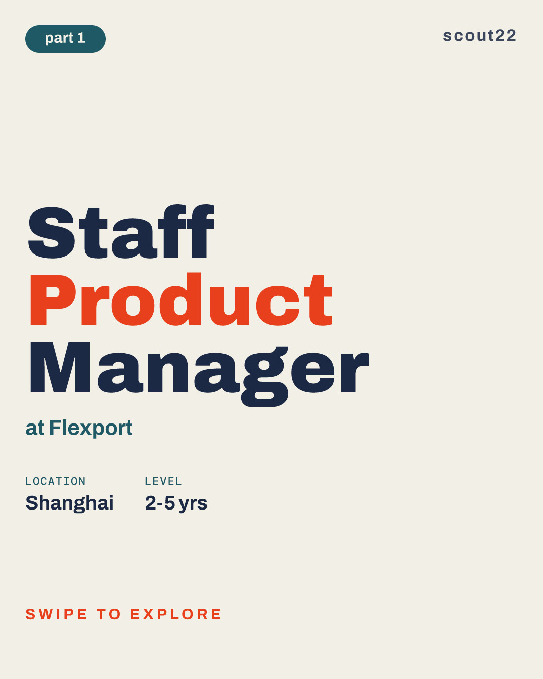 Staff Product Manager at Flexport