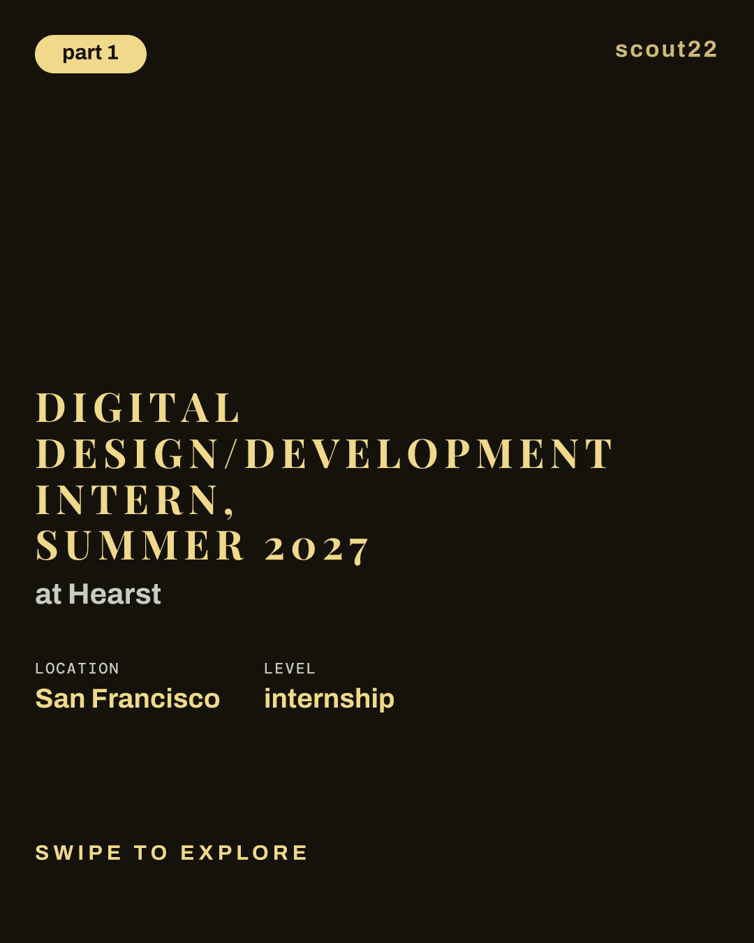 Digital Design/Development Intern, Summer 2027 at Hearst