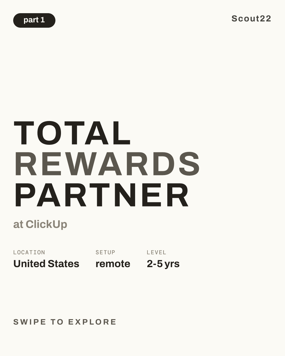 Total Rewards Partner at ClickUp