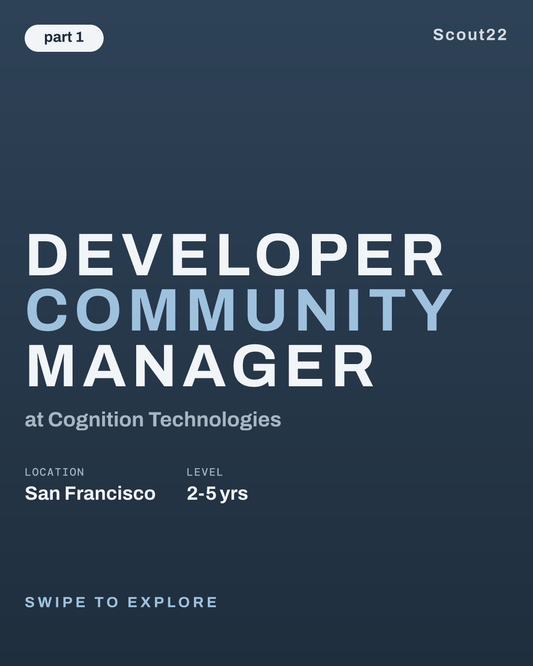 Developer Community Manager at Cognition Technologies