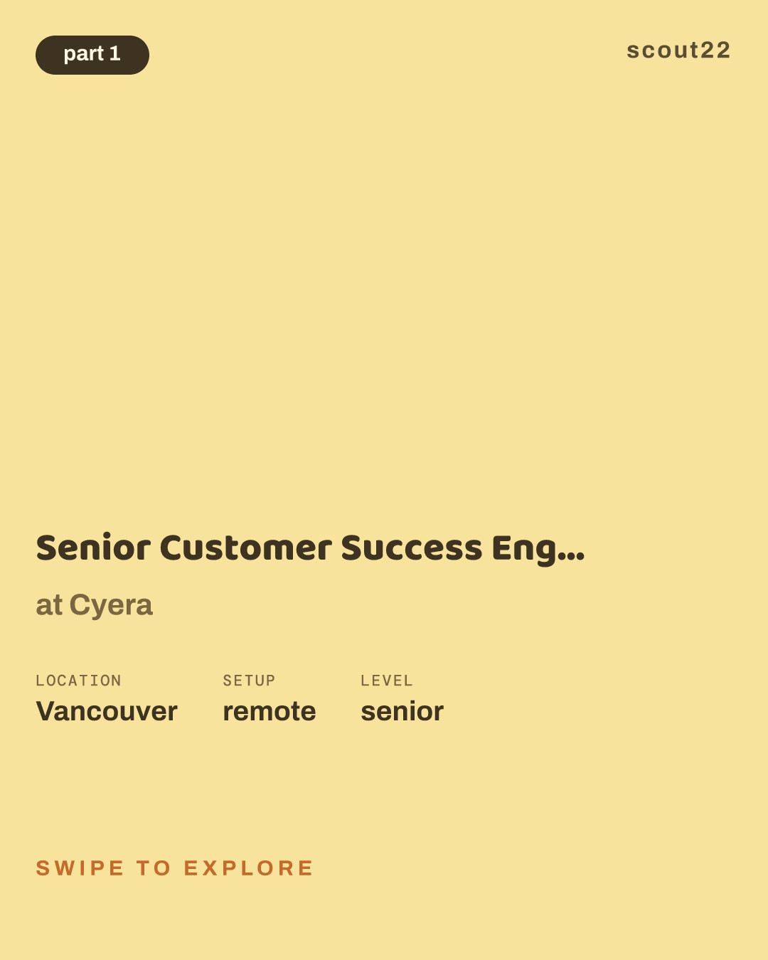 Senior Customer Success Engineer - Canada at Cyera