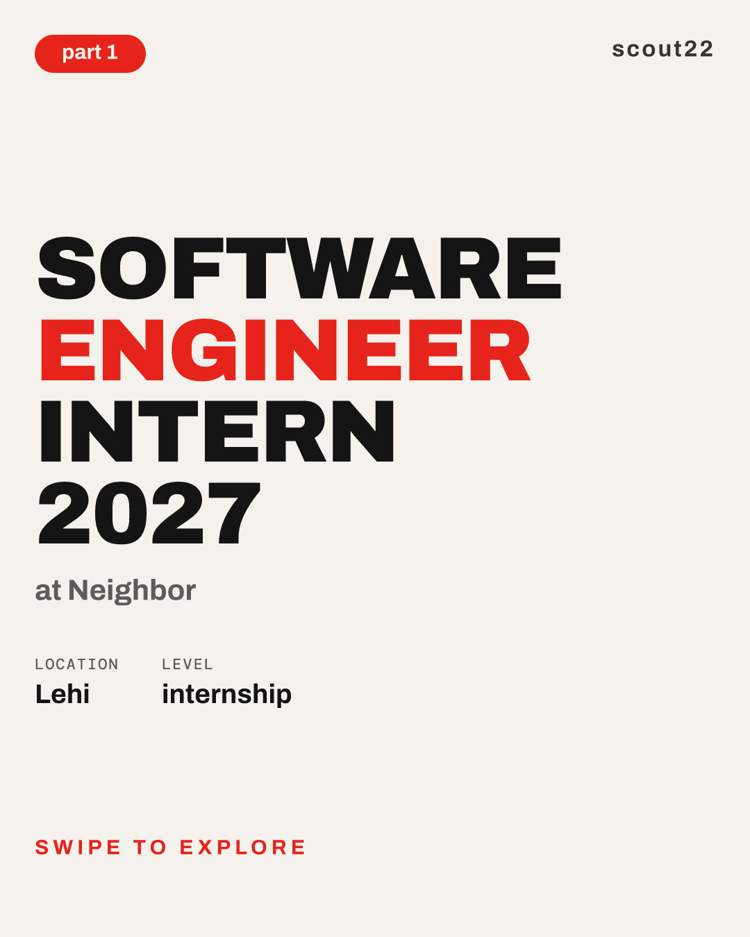 Software Engineer Intern 2027 at Neighbor