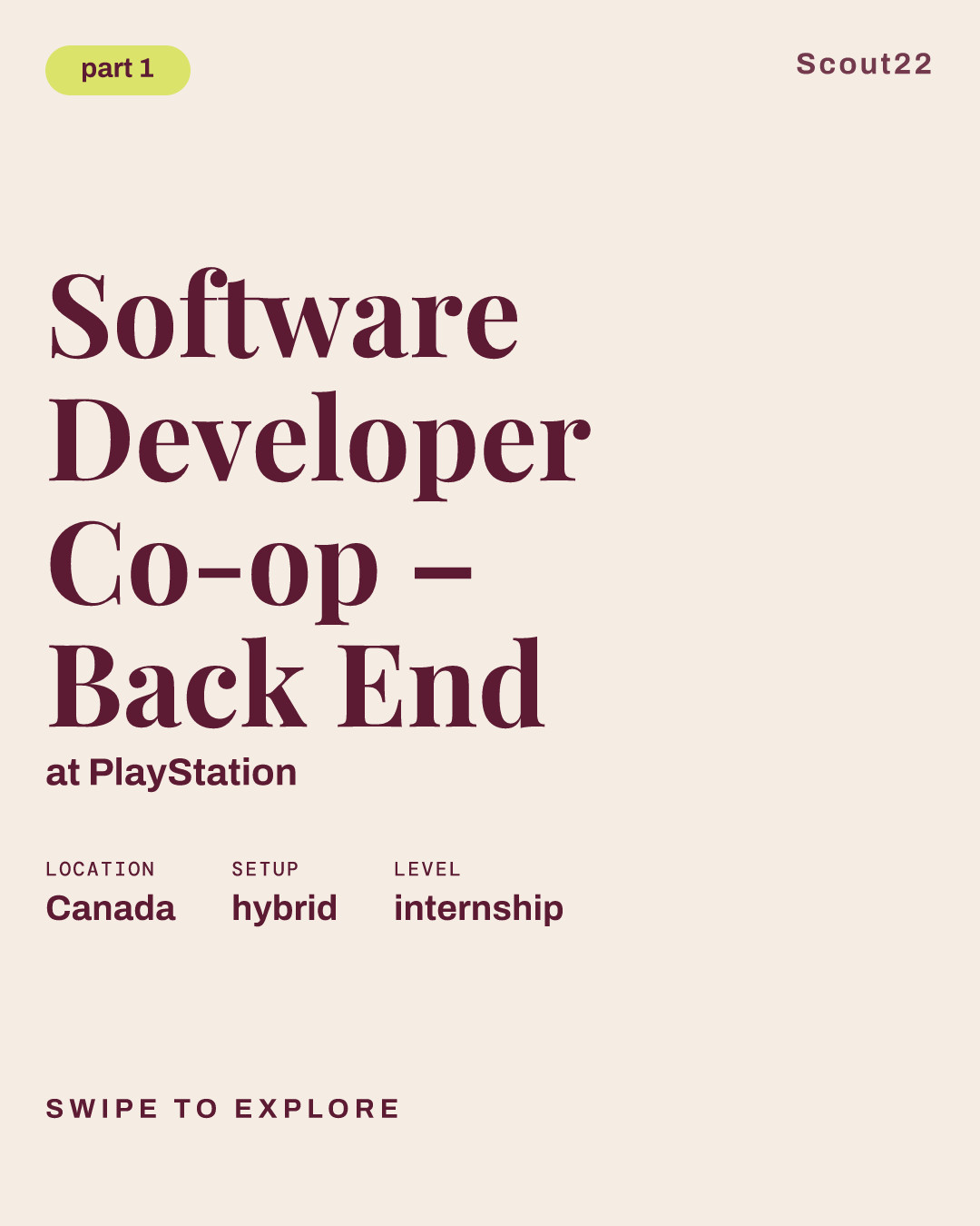 Software Developer Co-op – Back End at PlayStation