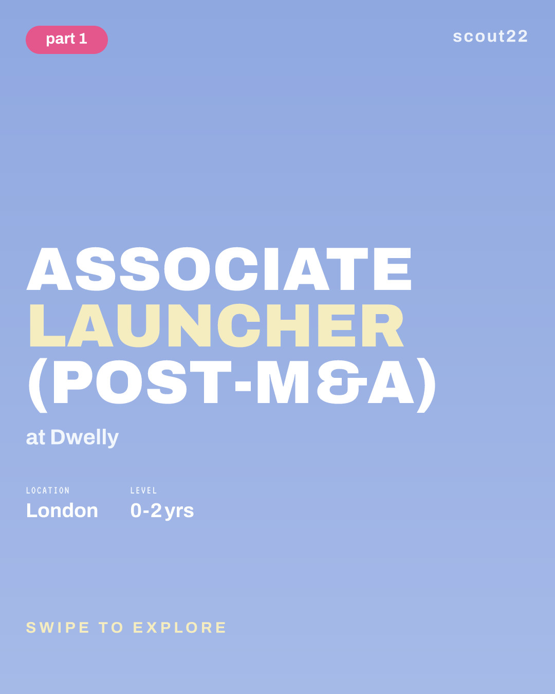 Associate Launcher (Post-M&A) at Dwelly
